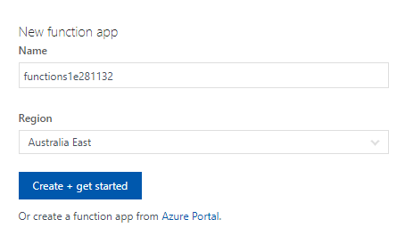 Azure Function App-Create App