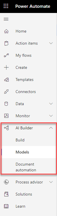 AI-Builder-Menu