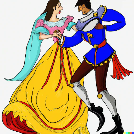 A knight dancing with a princess alternate 2