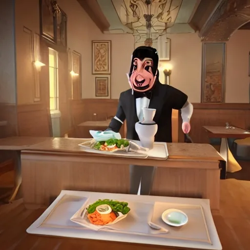 AI image of really weird humans