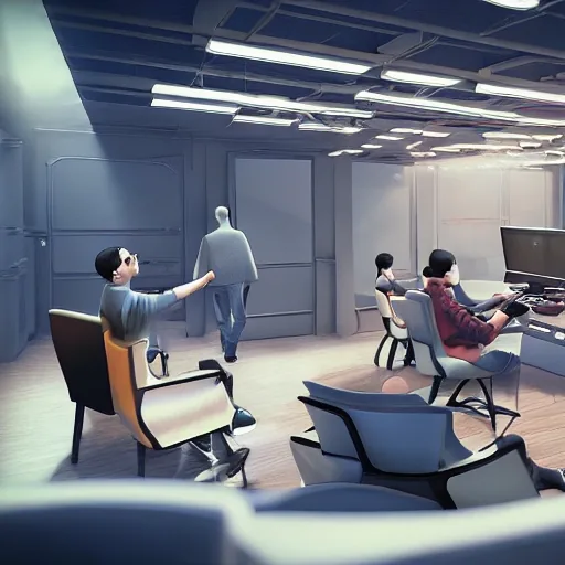 AI image of really weird humans