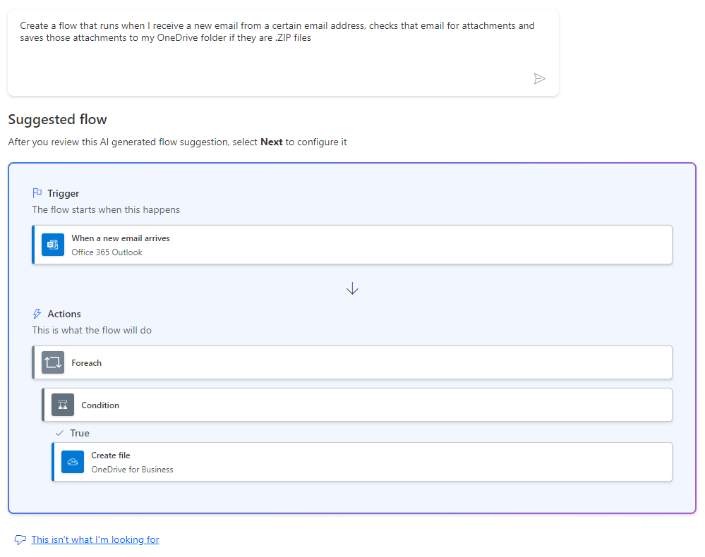 A power Automate flow suggestion similar to the first version, except a condition has been added inside the loop to check for file type