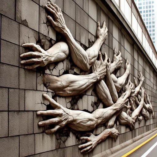 a_beautiful_arm_wall_for_sale AI version