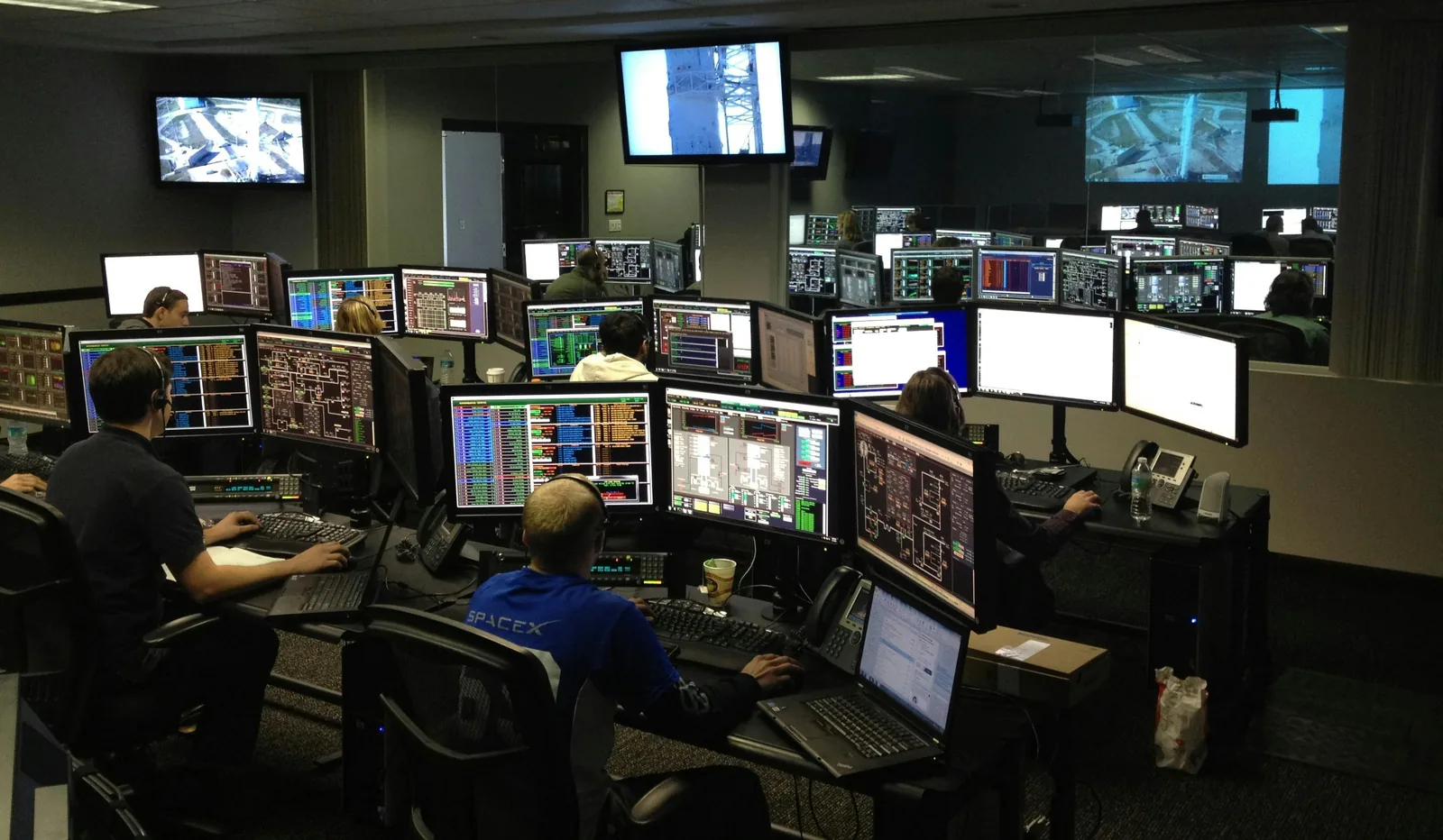 picture of software engineers working at various workstations