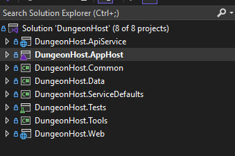 Project Solution with several projects