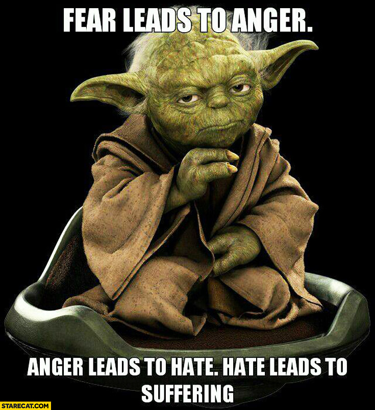 Yoda - Fear leads to anger